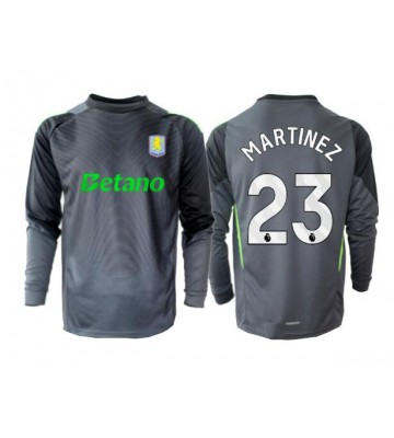 Aston Villa Emiliano Martinez #23 Goalkeeper Replica Home Stadium Shirt 2025-26 Long Sleeve